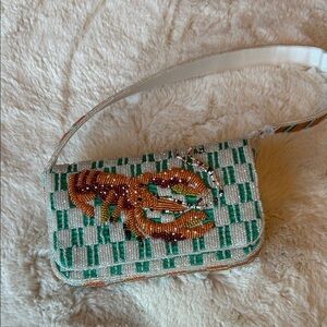 Beaded Lobster Design Handbag
